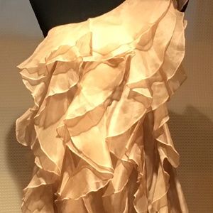 One shoulder holiday party women's blouse NWT